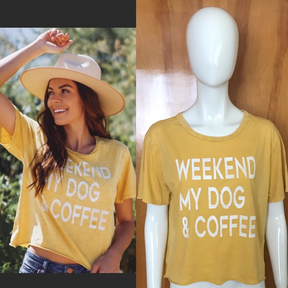 Grayson Threads Mustard Weekend Dog Coffee Medium